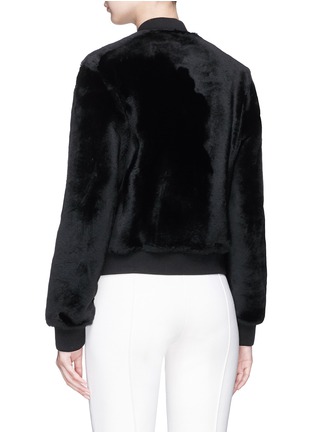 Figure View - Click To Enlarge - THEORY - Reversible lambskin shearling bomber jacket