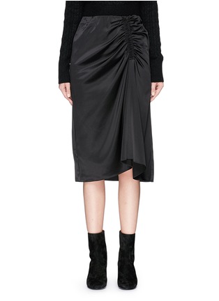 Main View - Click To Enlarge - THEORY - Ruched satin skirt