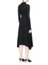 Back View - Click To Enlarge - THEORY - Panelled virgin wool blend knit dress