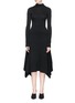 Main View - Click To Enlarge - THEORY - Panelled virgin wool blend knit dress