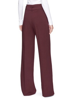 Back View - Click To Enlarge - THEORY - HW' belted wide leg suiting pants