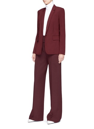 Figure View - Click To Enlarge - THEORY - HW' belted wide leg suiting pants