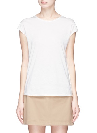 Main View - Click To Enlarge - THEORY - 'Ginala Cash' sleeveless T-shirt