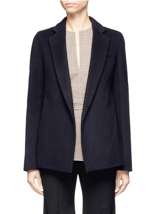 Main View - Click To Enlarge - THEORY - Pleated back double faced wool-cashmere melton jacket
