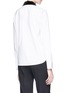 Figure View - Click To Enlarge - THEORY - 'Fancy' detachable velvet collar cotton poplin shirt