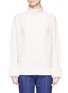 Main View - Click To Enlarge - THEORY - Mixed knit cashmere sweater