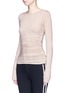 Front View - Click To Enlarge - THEORY - Ruched elastic side modal-blend jersey top