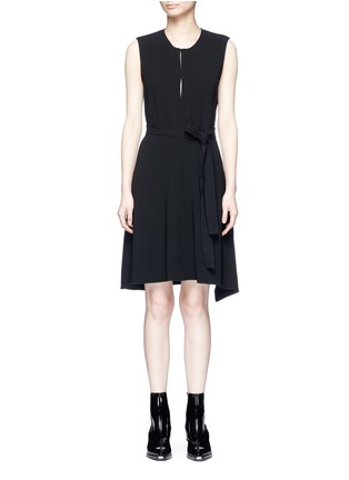 Main View - Click To Enlarge - THEORY - 'Desza B' belted stretch crepe dress