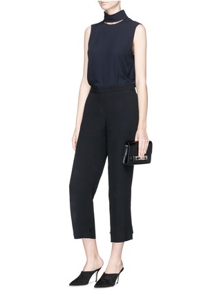 Figure View - Click To Enlarge - THEORY - Convertible button cuff crepe pants
