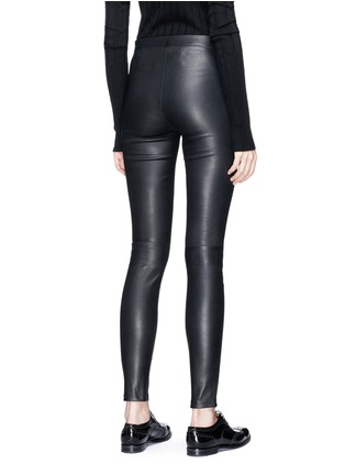 Back View - Click To Enlarge - THEORY - 'Adbelle L2' lambskin leather leggings
