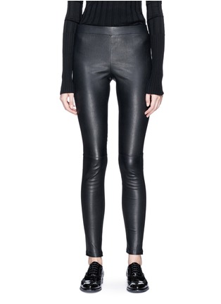 Main View - Click To Enlarge - THEORY - 'Adbelle L2' lambskin leather leggings