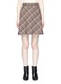 Main View - Click To Enlarge - THEORY - Check plaid virgin wool flared mini skirt
