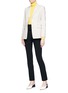 Figure View - Click To Enlarge - THEORY - 'Riding' stretch cotton suiting blazer