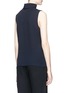 Back View - Click To Enlarge - THEORY - Cutout neck silk georgette sleeveless top