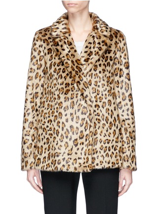 Main View - Click To Enlarge - THEORY - 'Clairene' leopard print faux fur jacket