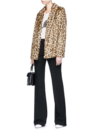 Figure View - Click To Enlarge - THEORY - 'Clairene' leopard print faux fur jacket