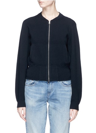 Main View - Click To Enlarge - THEORY - Merino wool knit bomber jacket
