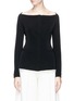 Main View - Click To Enlarge - THEORY - Off-shoulder crepe jacket