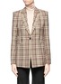 Main View - Click To Enlarge - THEORY - 'Power' virgin wool check plaid suiting jacket