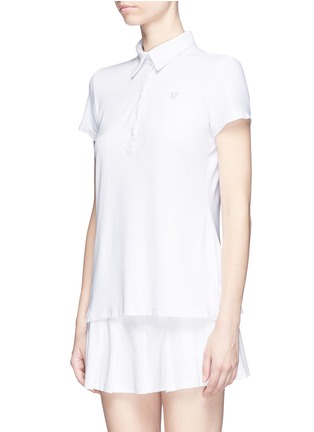 Front View - Click To Enlarge - ELEVEN BY VENUS WILLIAMS - 'Volley' Pro-Dri performance polo shirt