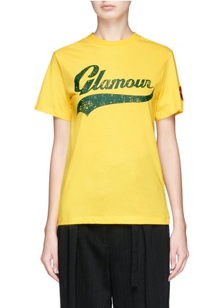 Main View - Click To Enlarge - 73437 - 'Glamour' print vintage patch T-shirt