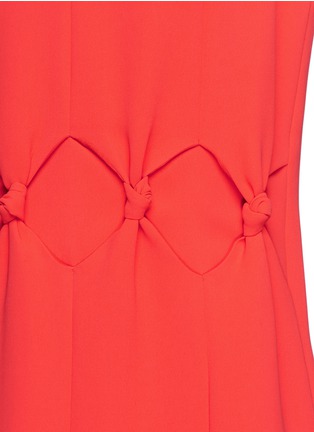 Detail View - Click To Enlarge - VICTORIA, VICTORIA BECKHAM - Knotted waist crepe shift dress
