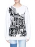 Main View - Click To Enlarge - VICTORIA, VICTORIA BECKHAM - London street embroidered satin patch sweatshirt
