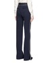 Back View - Click To Enlarge - VICTORIA, VICTORIA BECKHAM - Stripe embroidered outseam belted suiting pants