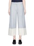Main View - Click To Enlarge - VICTORIA, VICTORIA BECKHAM - Colourblock high waist suiting culottes