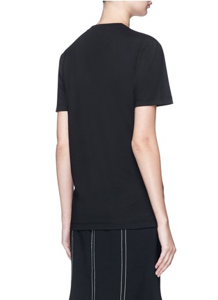Back View - Click To Enlarge - VICTORIA, VICTORIA BECKHAM - Twisted panel slub cotton jersey T-shirt