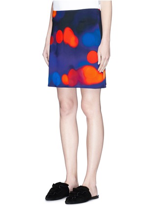 Front View - Click To Enlarge - VICTORIA, VICTORIA BECKHAM - Dot print jersey skirt