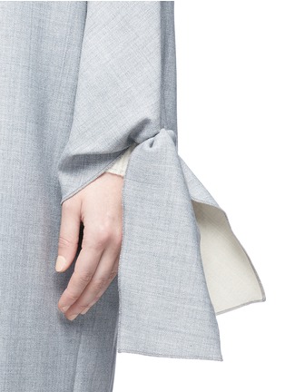 Detail View - Click To Enlarge - VICTORIA, VICTORIA BECKHAM - Tie cuff oversized coat