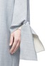 Detail View - Click To Enlarge - VICTORIA, VICTORIA BECKHAM - Tie cuff oversized coat