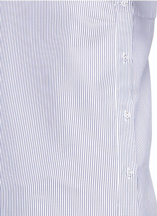 Detail View - Click To Enlarge - VICTORIA, VICTORIA BECKHAM - One-shoulder stripe poplin shirt