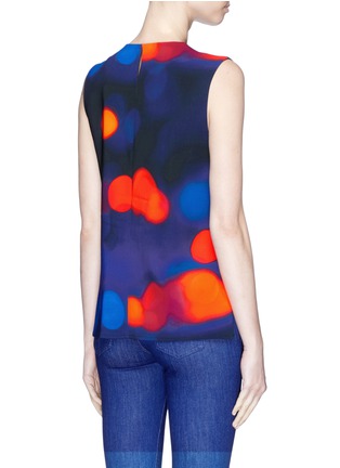 Back View - Click To Enlarge - VICTORIA, VICTORIA BECKHAM - Dot print sleeveless jersey top