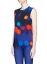 Front View - Click To Enlarge - VICTORIA, VICTORIA BECKHAM - Dot print sleeveless jersey top
