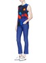 Figure View - Click To Enlarge - VICTORIA, VICTORIA BECKHAM - Dot print sleeveless jersey top
