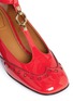 Detail View - Click To Enlarge - CHLOÉ - 'Perry' T-bar patent leather ballerina brogue pumps