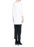 Back View - Click To Enlarge - ALICE & OLIVIA - Stace Face oversized wool-blend tunic sweater