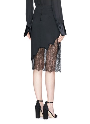 Back View - Click To Enlarge - ALICE & OLIVIA - 'Evana' floral lace panel skirt