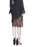 Back View - Click To Enlarge - ALICE & OLIVIA - 'Evana' floral lace panel skirt