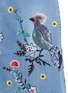 Detail View - Click To Enlarge - ALICE & OLIVIA - 'Libbie' bird and flower embellished A-line denim midi skirt