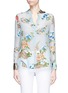 Main View - Click To Enlarge - ALICE & OLIVIA - 'Amos' floral paisley burnout appliqué tunic shirt