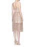 Back View - Click To Enlarge - ALICE & OLIVIA - 'Alma' sequin metallic guipure lace dress