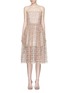 Main View - Click To Enlarge - ALICE & OLIVIA - 'Alma' sequin metallic guipure lace dress