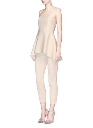 Figure View - Click To Enlarge - ALICE & OLIVIA - 'Cadence' zip cuff wool-blend suiting pants