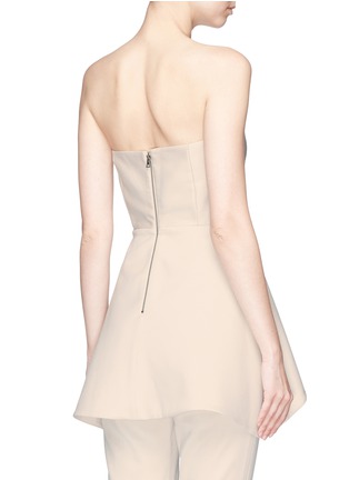 Back View - Click To Enlarge - ALICE & OLIVIA - 'Duncan' strapless high-low peplum top