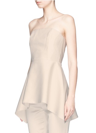 Front View - Click To Enlarge - ALICE & OLIVIA - 'Duncan' strapless high-low peplum top