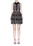 Main View - Click To Enlarge - ALICE & OLIVIA - 'Ellis' tiered floral guipure lace dress