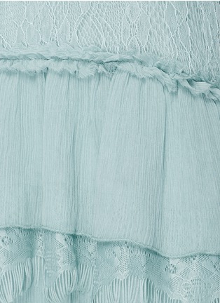 Detail View - Click To Enlarge - ALICE & OLIVIA - 'Flora' off-shoulder tiered ruffle dress